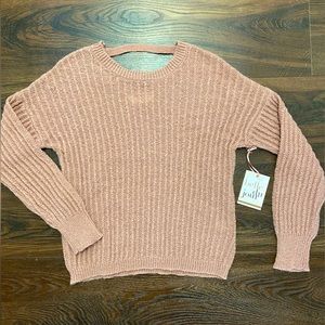NWT open back sweater - size M